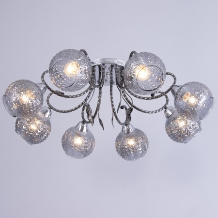Teresa chandelier 8x40W E27 chrome, black chrome 74x74x22cm-1