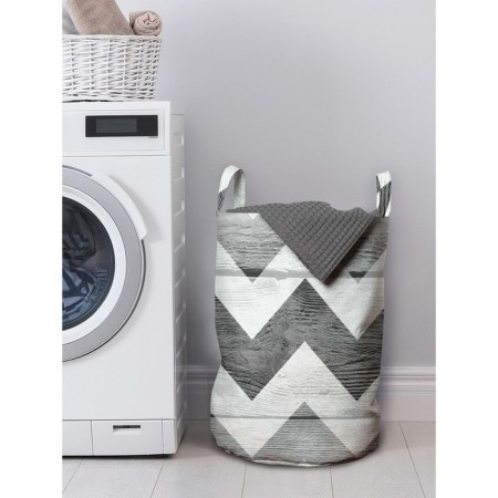 Basket for storage of things "zigzag from the past", size 35x50 cm