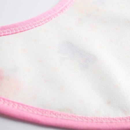 Bandana Bibsord/Salunavik for feeding waterproof on the button, for a girl, mix-6