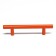 Cappio Frida-stainless handle, stainless steel, d = 12 mm, m/o 96 mm, orange color, 4 pcs.
