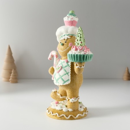 Souvenir Polystone "Power Confectioner with Sweets" 13x9x23.5 cm-1