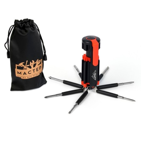The lantern is multifunctional, multitul 8 in 1 "Master for all hands", 6led, 7 screwdrivers, 4x10 cm-5
