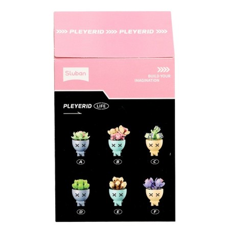 Designer "Flowers in a pot", 6 species, mix-8