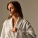 Welfare Women's bathrobe SL Home: Chess "Blanc de Blanc", size M, 100% cotton, 340 g/m2