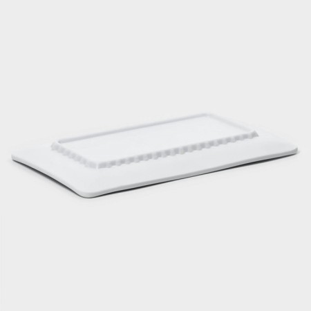 The dish "White East", 25.5 × 15 × 2 cm, white color-4