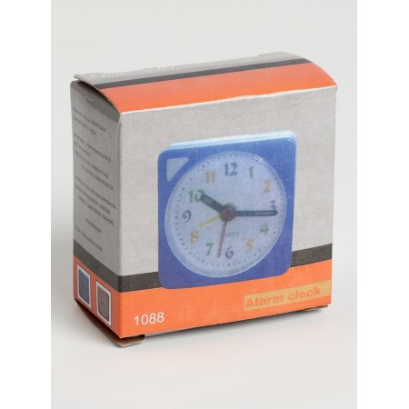 Watch alarm clock, on batteries, with backlight, 5.6 x 5.6 x2.5cm, dial d-5 cm-7