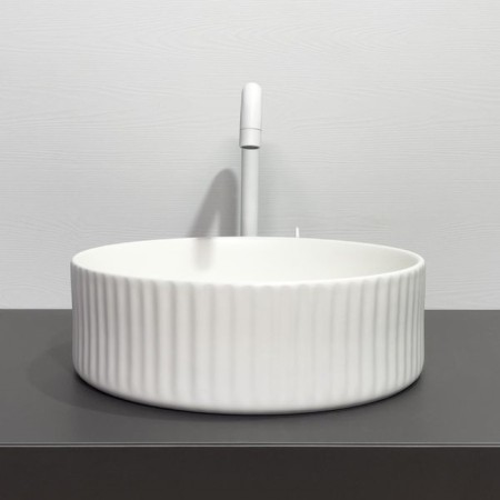 Comforty 78728MW pad, round, white, matte color-1