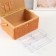 Casket for needlework "Green-orange" 19x26x14.5 cm