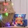 Garland “thread” 5 m with nozzles “Tree in specking”, IP20, transparent thread, 20 LED, glow of multi (RG/RB), blinking, 220 V