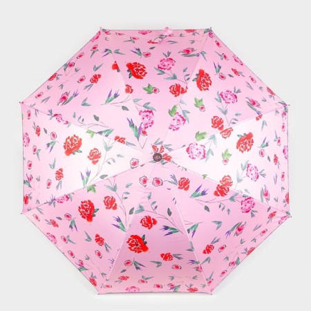 Umbrella - a semiautomatic “peonies” cane, Eponge, 8 spokes, r = 51 cm, color mix-10