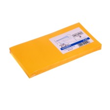 Envelope C65 114 x 229 mm, color, without a telling, without a window, a tear -off tape, 120 g/m2, yellow