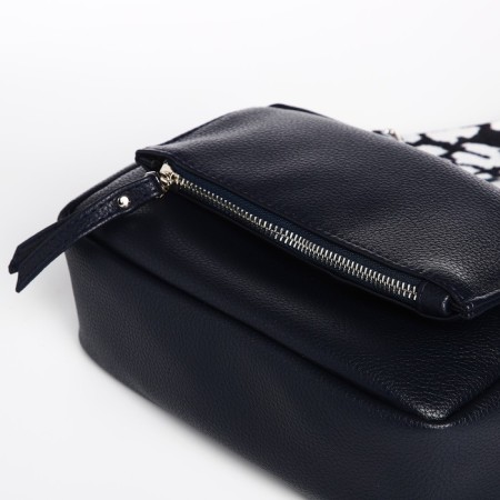 Women's bag over the shoulder Textura, small size, blue color-5