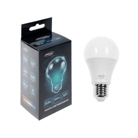 Luazon Lighting, A60, 15 W, E27, 1350 LM, 4000 K, daylight, daylight-3