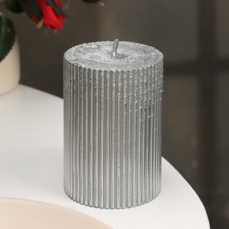 Candle "Relief", 7 × 10cm, gold metallic-1