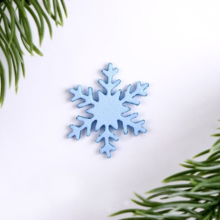 New Year's set for decor "Snowflakes" 12 pcs., Blue color-2