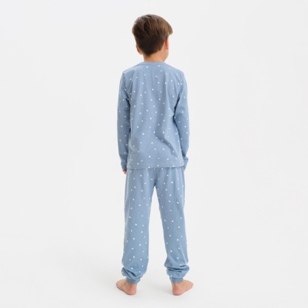 Children's pajamas for the boy KAFTAN Brother, R.30 (98-104), gray-blue-4