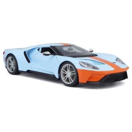 MASTO DIE-CAST 2017 Ford GT machine, opening doors, 1:18, orange-blue color-10