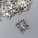 Decor for creativity Metal "Butterfly" silver 1.5x1.3 cm