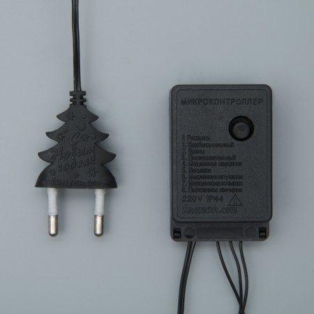 Garland “thread” 3 m, IP20, dark thread, 30 lamps, a glow of multi, 8 modes, 220 V-3