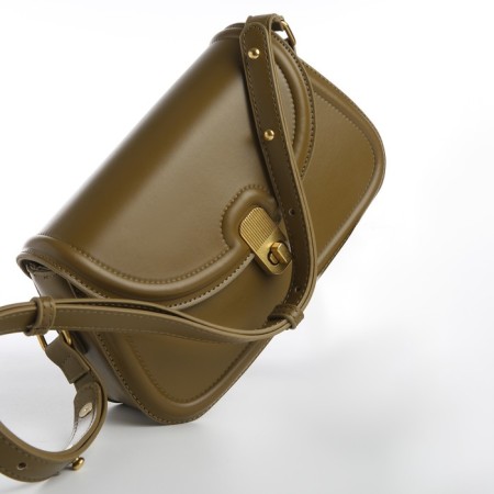 Women's bag Textura, messenger, average size, khaki color-4