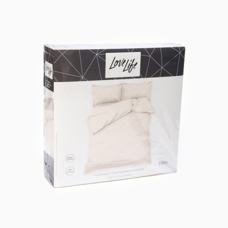 Lovelife Tufting 1.5P Romb Lowel Lowel 143*215cm, 150*230cm, 50*70cm-2pcs, beige color, 110 g/m2-5
