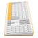 Keyboard + Mouse Acer OCC200 Claw: Yellow/White Mouse: White/Yellow USB Wireless Slim Mult 10046