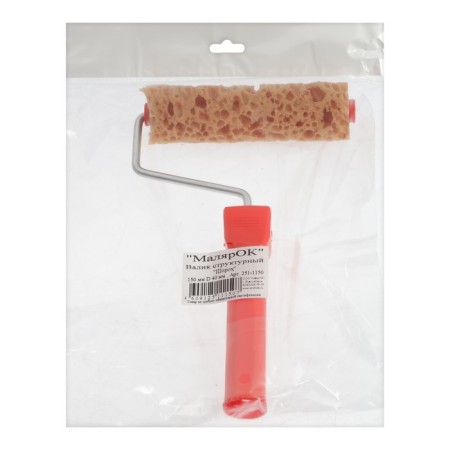 Lom roller, "cheese", foam rubber, 150 mm, handle d = 6 mm, d = 40 mm-3
