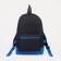 Youth backpack from lightning textiles, external pocket, “ZFTS”, black/blue color