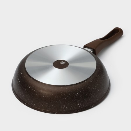 Pan, d = 26 cm, removable handle, anti -stick coating, color coffee marble-2