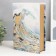 Safe-book wood to the leatherette "Wave. Watercolor. Gold" 27x18x7 cm