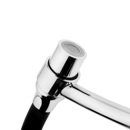 Accoona A4890FF-2 kitchen mixer, single-leaf, silicone spout, brass, black-2