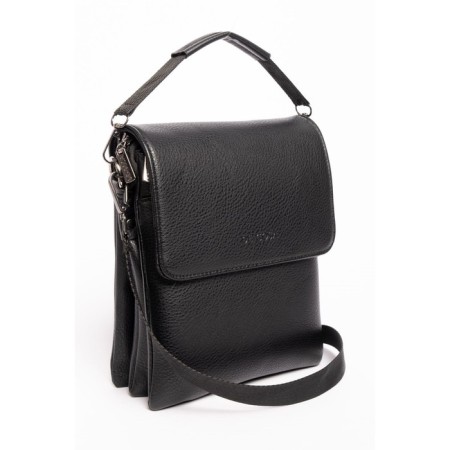 Bag Cross-Body Men, eco-leather de-gosa black, 20x6x24 cm-1