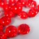 Buttons plastic on the midnight "Red crystal" 1.3x1.3 cm set 35 pcs 4.8x3.7x3.7 cm