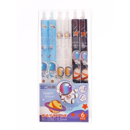 Handle gel machine washed ink, 0.5 mm, blue rod, mix