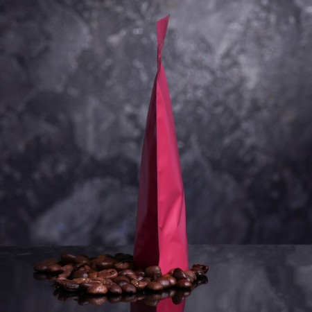 Package doy-pack, matte, burgundy, 10 x 15 x 4 cm-1