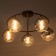 Chandelier "Drops" 5x60W E27 Black 55x55x25.5cm