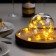 Garland “thread” 2 m dews with nozzles “pumpkin”, IP20, silver thread, 20 LED, glow warm white, 2 modes, AAX2