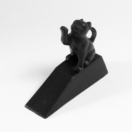 Stopper door cast iron "cat" 11x4x14 cm-3