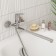 MILARDO Horizont Horsb02M10 bath mixer, single -leaf, long surge 350 mm, chrome