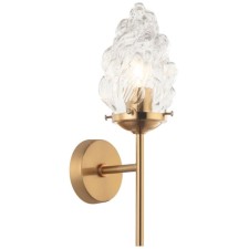 Wall lamp STILFORT 2152/00/01W Cream, 1x40W, E27, 120x120x380 mm, bronze color