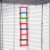Toy for birds "ladder with beads" 8 steps, mix of flowers