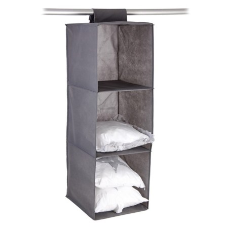 Organizer suspended for storing things Polini Home, 3 shelves, 30x30x90 cm, color gray color-1