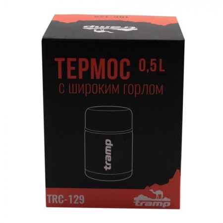 Термос Tramp TRC-129, с широким горлом 0,5 л, серый-7