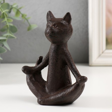 Сувенир чугун "Кот - Дзен" 10х5х12 см-3