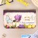 Barrier "Happy Birthday!", Butterflies and flowers, purple