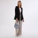 Women's bag with lightning, silver color