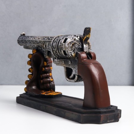 Souvenir Polystone "Collection revolver" 29x13 cm-3