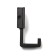 Furniture hook cappio basket, one -rod, black color