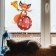 Sticker Plastic Interior Color "Fox on New Year's Ball" 30x45 cm