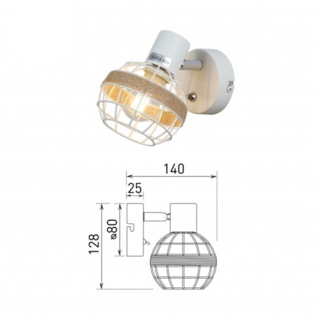 ANSELMA lamp 7034-701 1 x E14 40W 40W-6